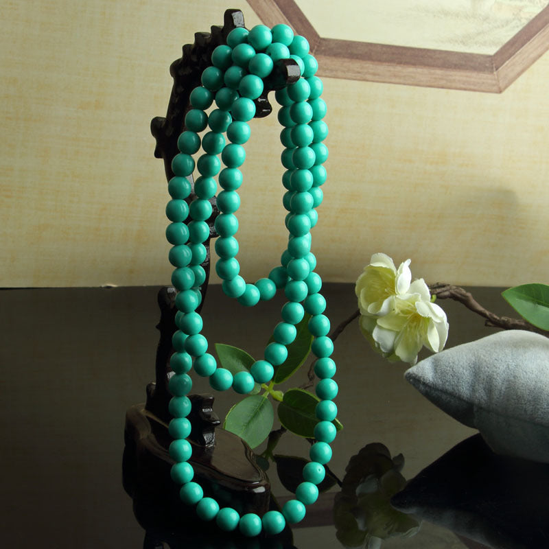 High Porcelain Turquoise Explosion Flower Round Beads Bead Glaze Bracelets
