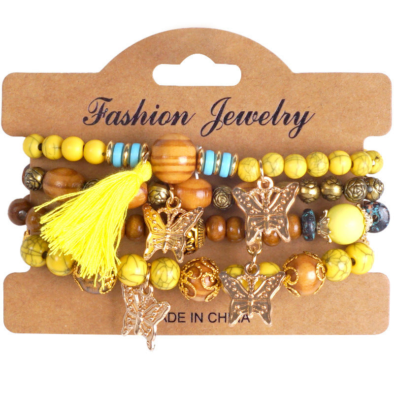 Bohemian Creative Tassel Beaded Fashion Jewellery Bracelet