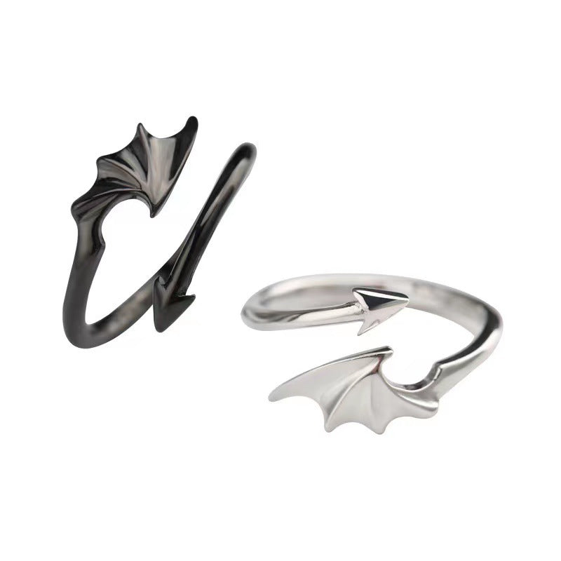 Women's & Men's Creative Angel Devil Wing One Pair Of Lovers Rings