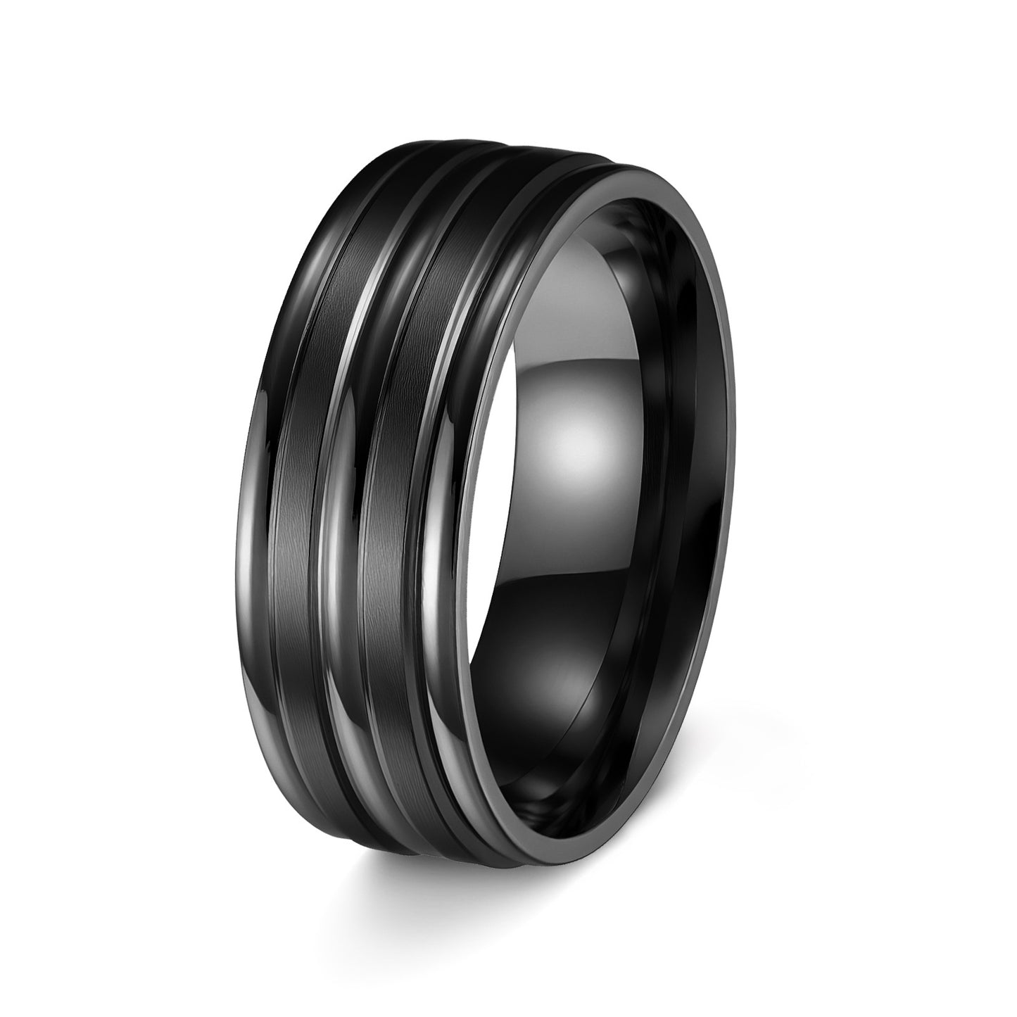 Comfortable Men's Steel Frosted Simple Fashion Rings