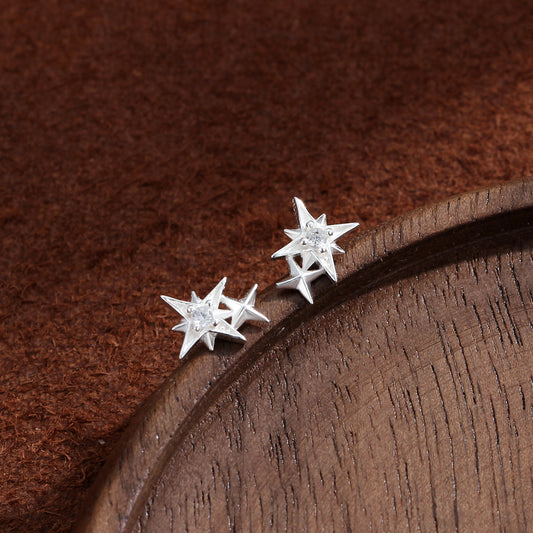 Women's Star Ear Exquisite Size Asterism Eardrops Sweet Cool Niche Earrings