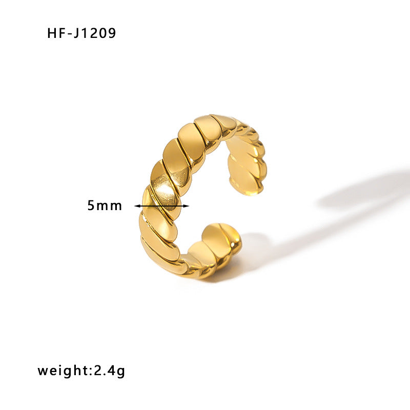 Women's Style Stainless Steel Vacuum Vapor Plating Rings