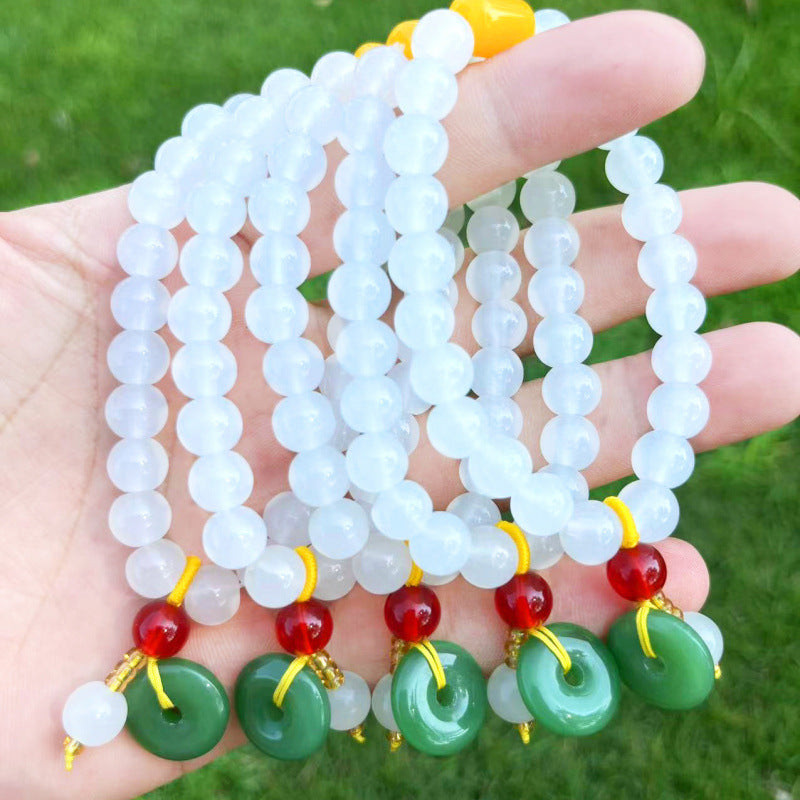 Imitation Jade Deep Love Han Bai Simple Elegant Sweet Live Bracelets