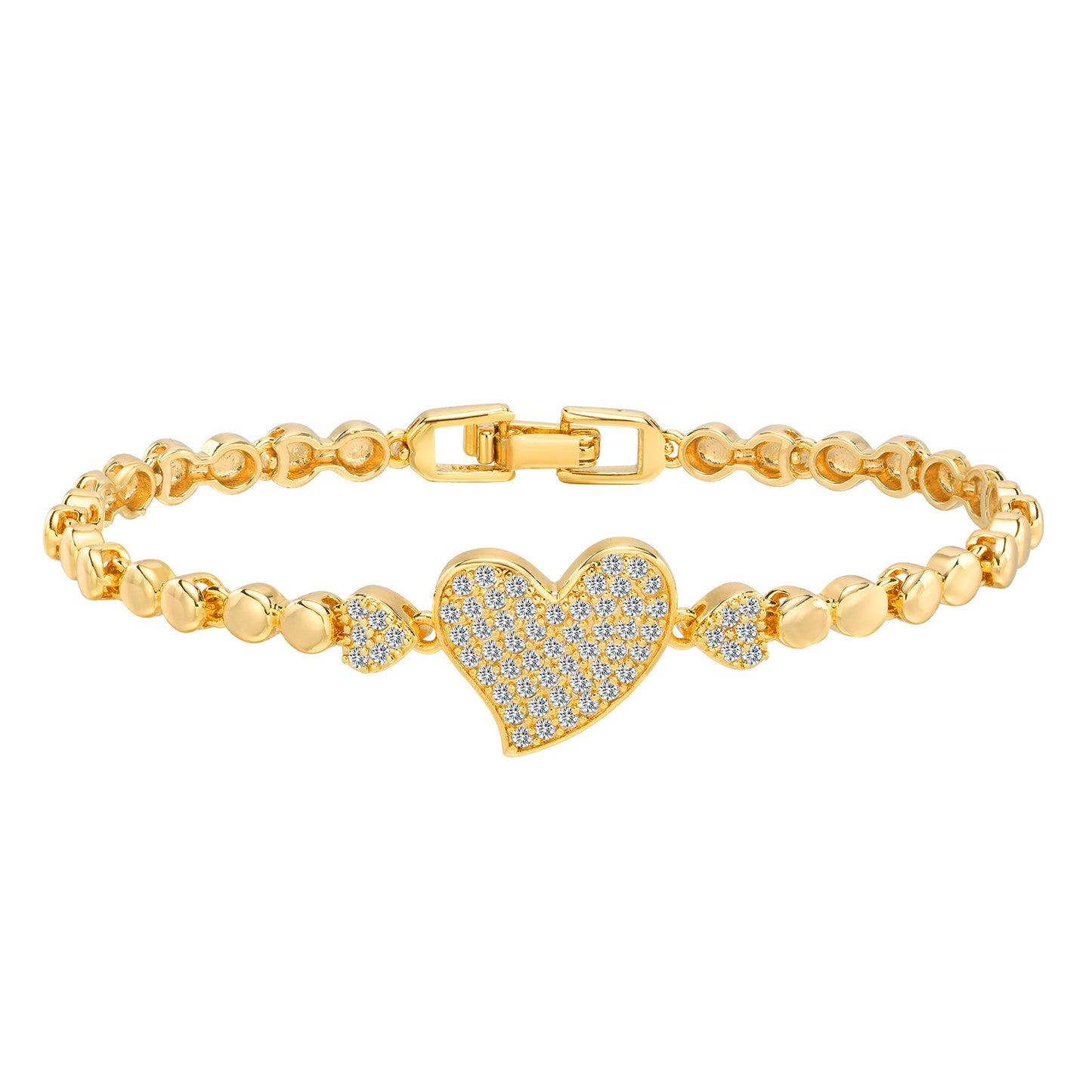 Women's Diamond Copper Square Zircon Golden Snake Bracelets