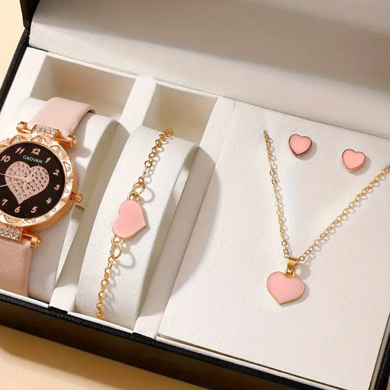 Simple Sweet Loving Heart Ear Three-piece Bracelets