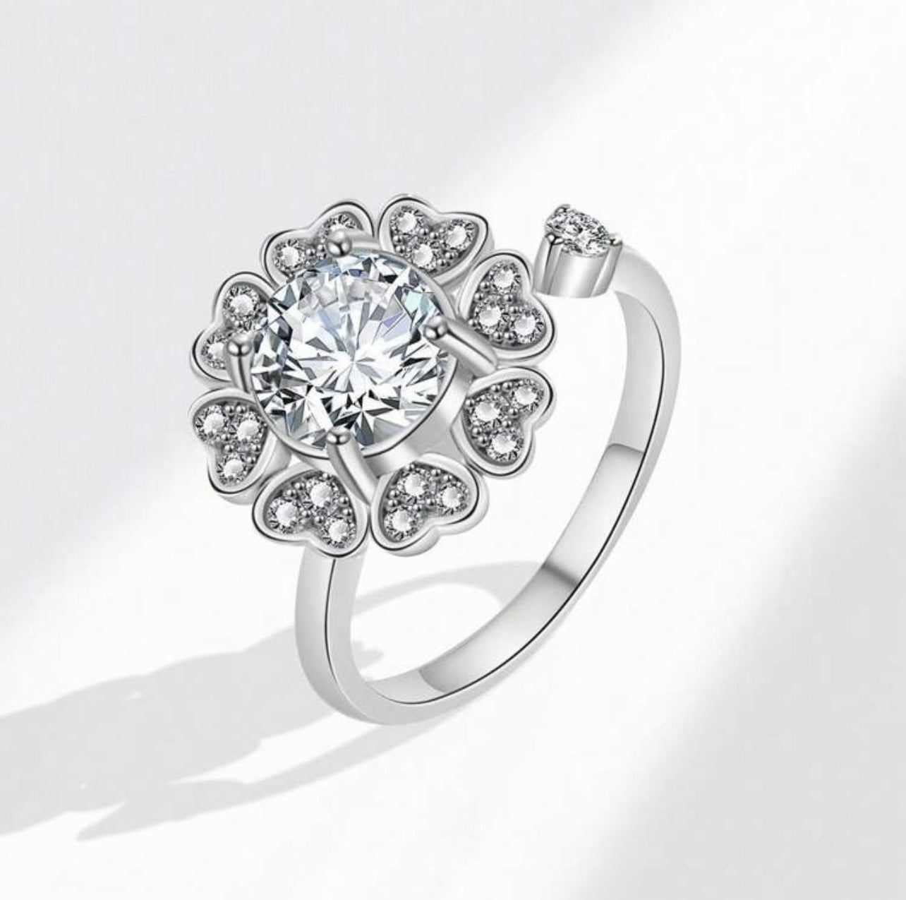 Little Daisy Spinning Personalized Sunflower Fashion Ring