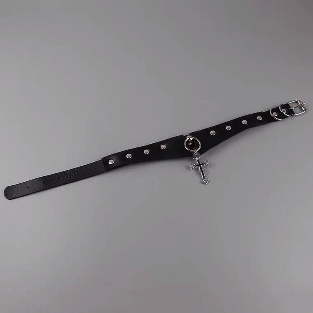 Cross Dark Goth Punk Metal Hot Clavicle Collar