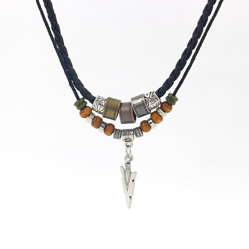 Women's & Men's Boat Anchor Retro Hipster Clavicle Chain Version Couple Necklace