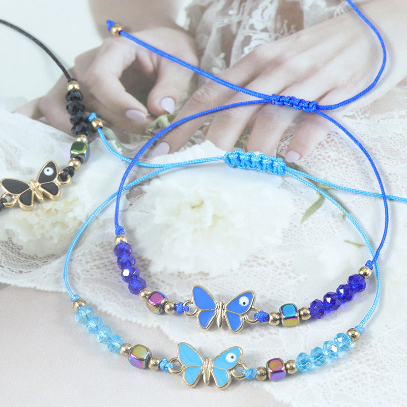 Bohemian Style Butterfly Versatile Crystal Refreshing Bracelets