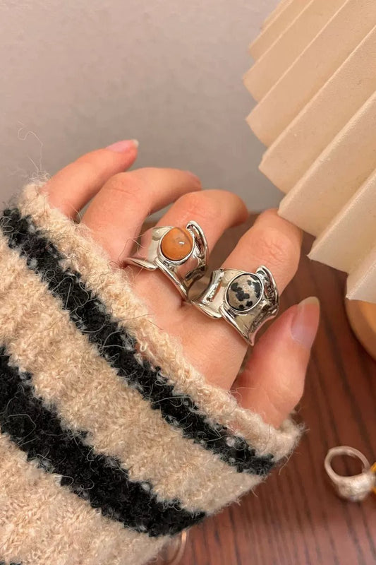 Wide Version Index Finger Light Luxury High Rings