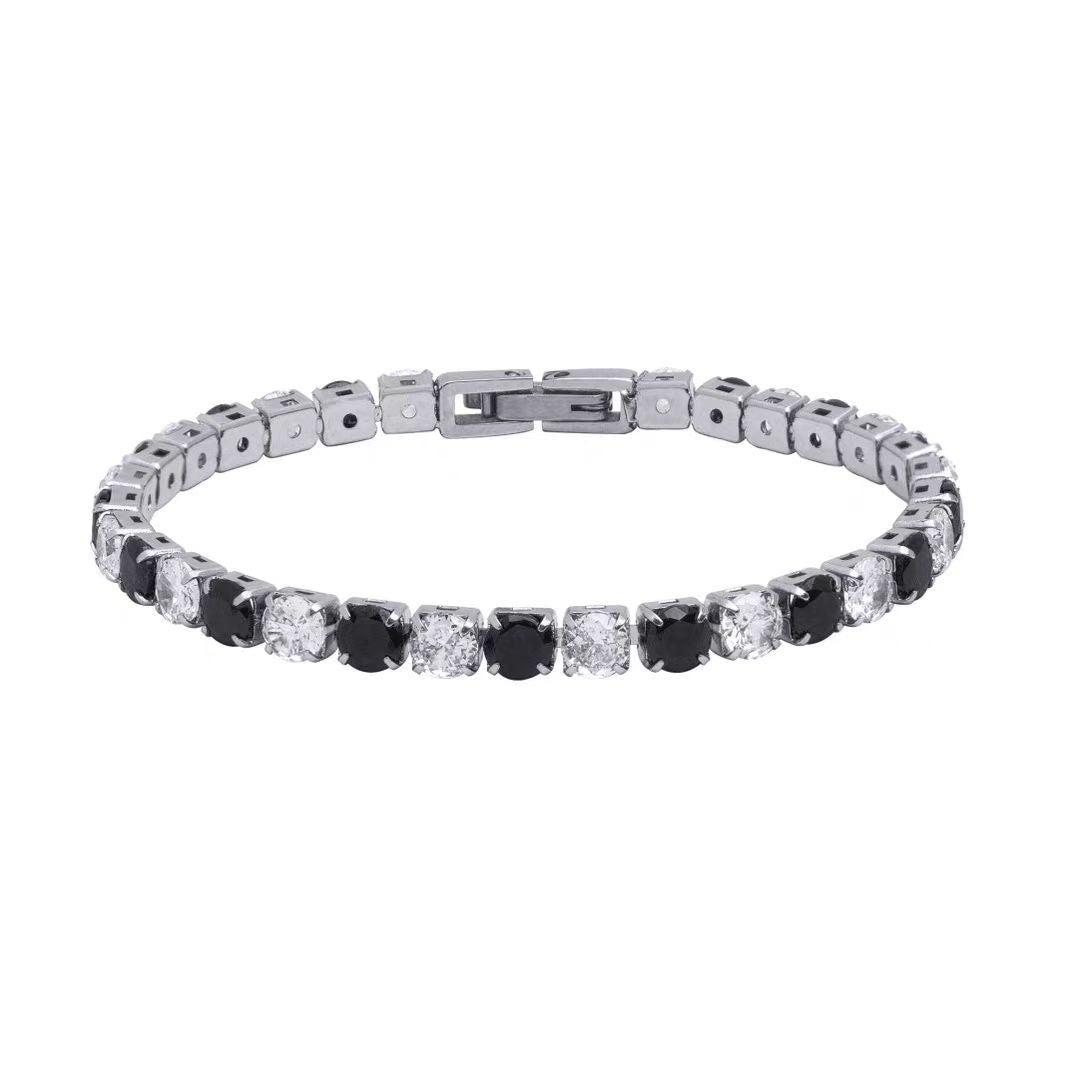 Men's Titanium Steel Zircon Stainless Tennis Female Bracelets