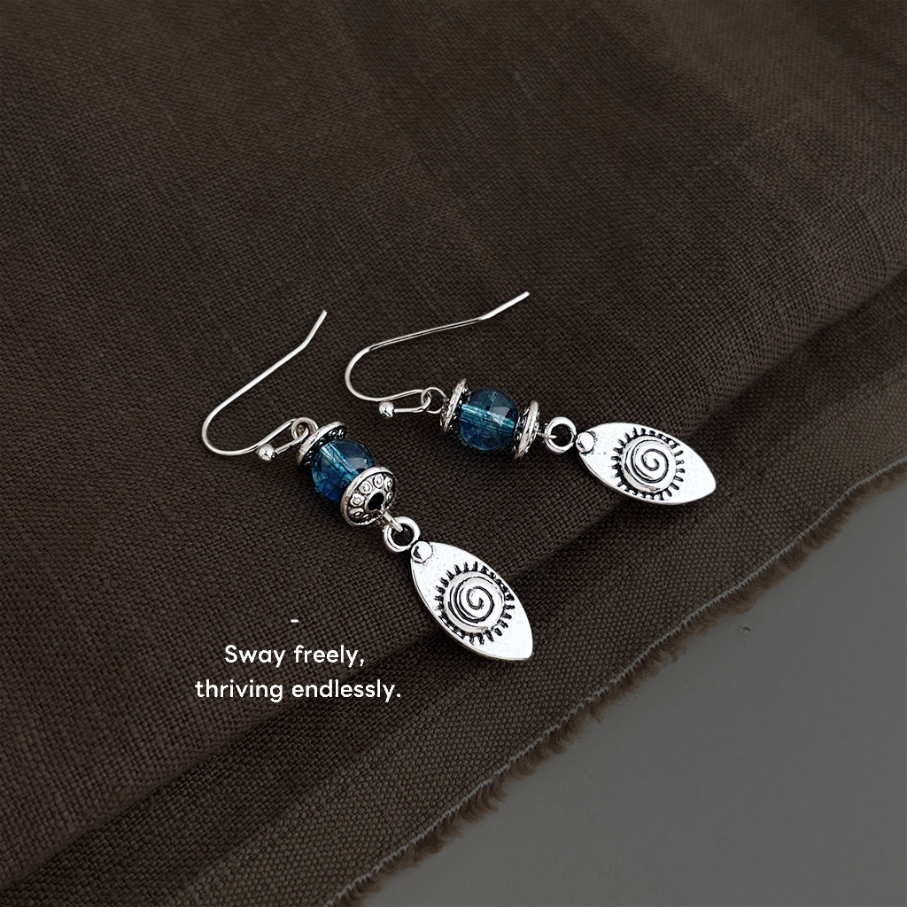 Handmade Works Literary Retro Simplicity Vintage Female Earrings