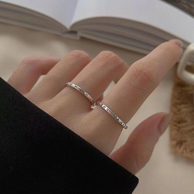 Style Female Niche Design Combination Sweet Cool Rings