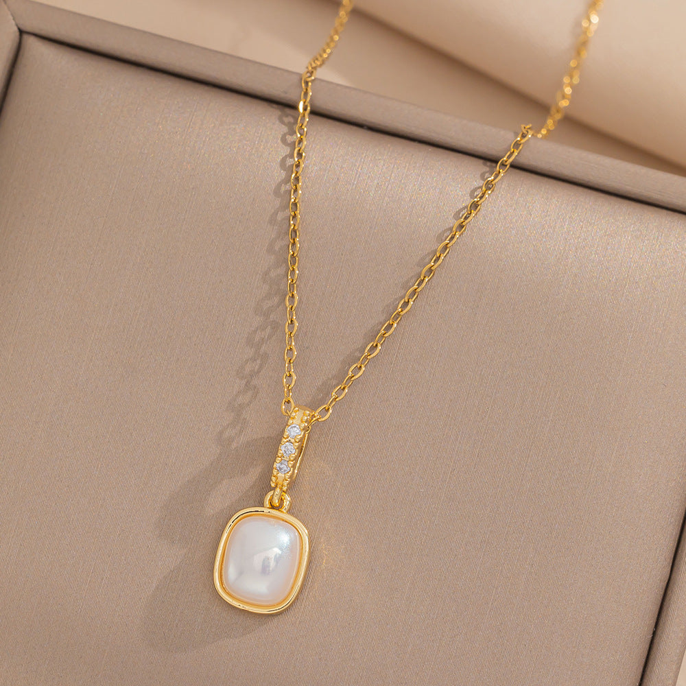 Women's Opal For Light Luxury Minority High-grade Clavicle Chain Necklaces