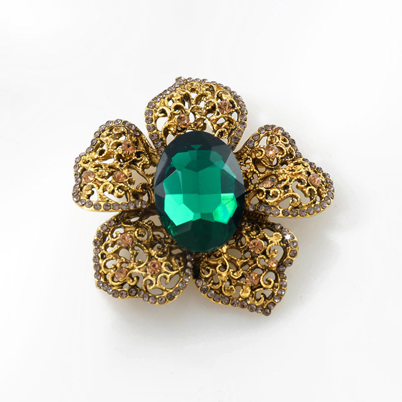 Women's Brooch Full Diamond Alloy Corsage Clothing Brooches