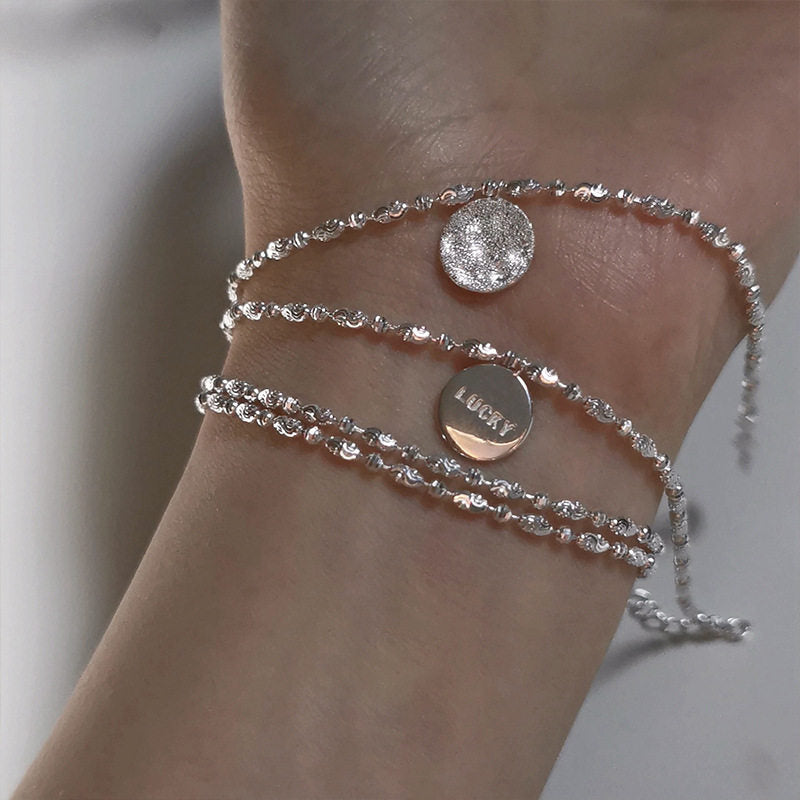 Women's Simple Sparkling Round For Niche Design Fashion Bracelet