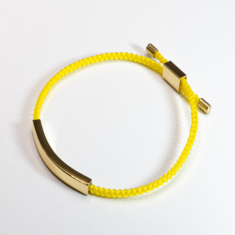 Steel Engraved Hollow Tube Couple Adjustable Inspirational Bracelets