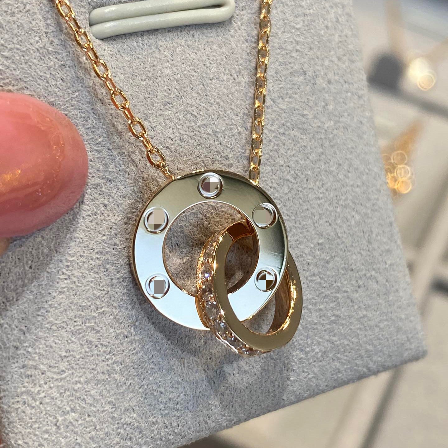 Women's V Gold Classic Cookies Starry Double Necklaces