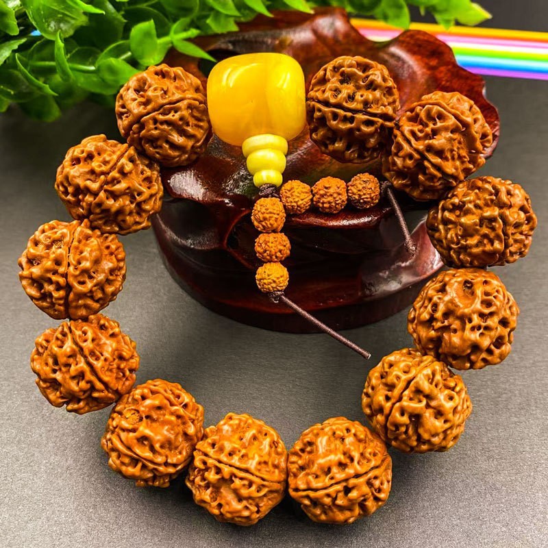 Bone Sea Willow Beeswax Horn Five Faces Buddha Beads Pipal Bracelets