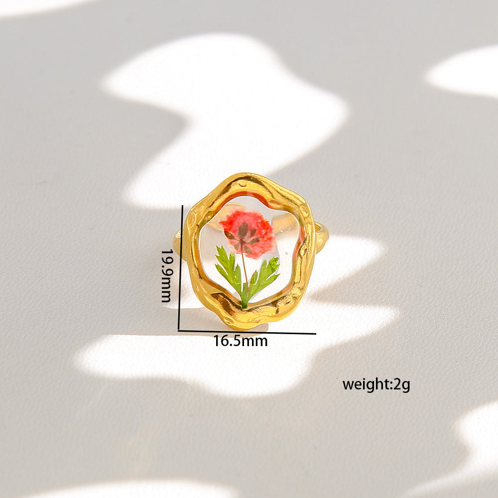 Opening Design Adjustable Niche Stainless Steel Ring