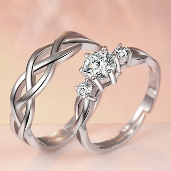 Stylish Opening Couple Female Love Silk Around Ring