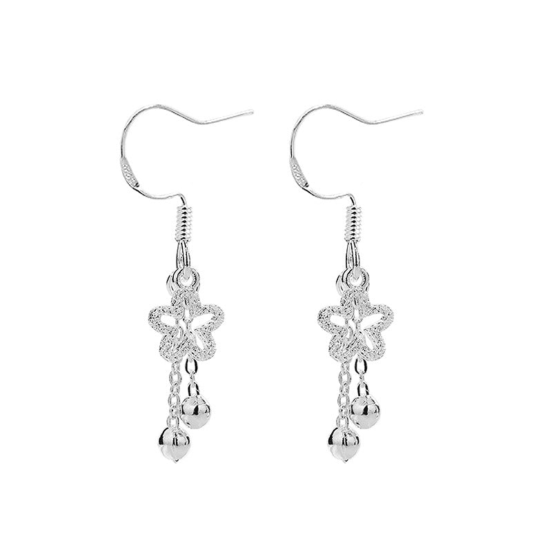Blossom Tassel Spring Romantic Plum Flower Round Beads Face Ear Hook