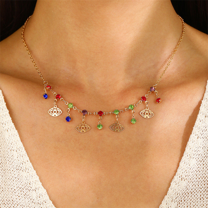 Women's Niche Love Heart Flowers Set Fashion Necklaces