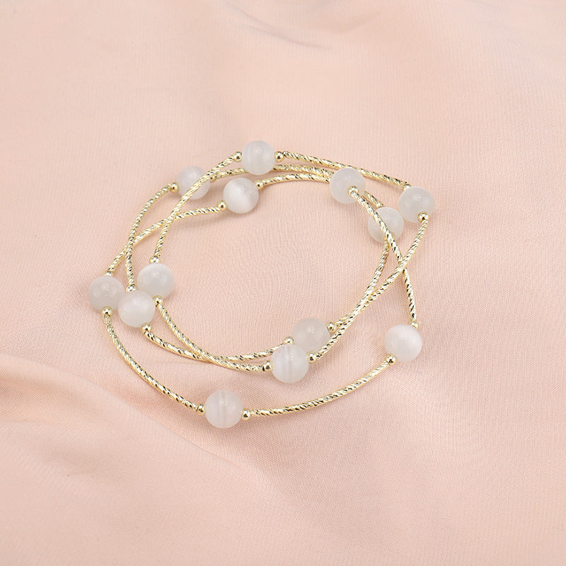 Crystal Opal High-grade Design Coiling Personalized Bracelets