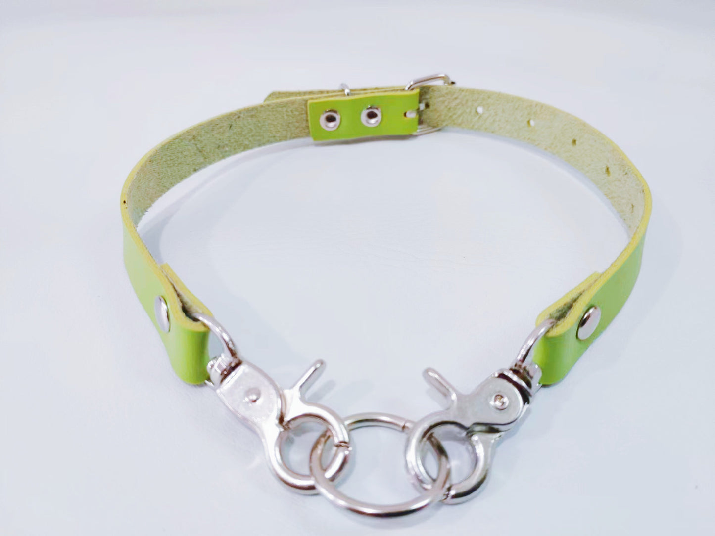 Fashion Simple Leather Buckle Punk Sexy Rings