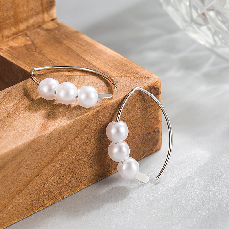 Exquisite Small Pearl Female Simple Fashion High Sense Earrings