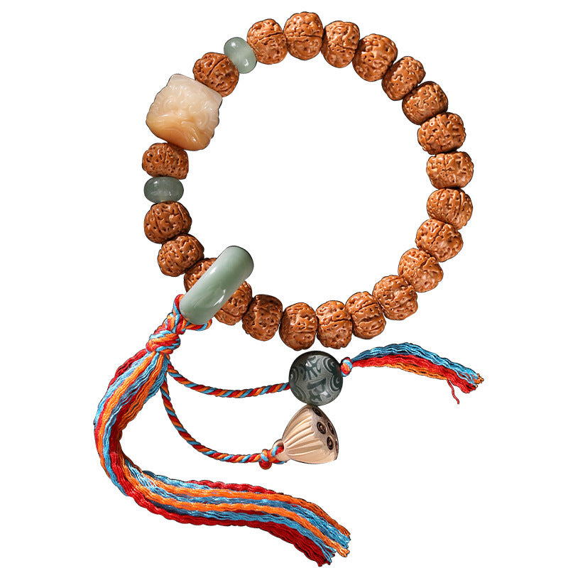 Men's Rosary Hand Toy High Oil Density Straight Cut Vajra Live Bracelet