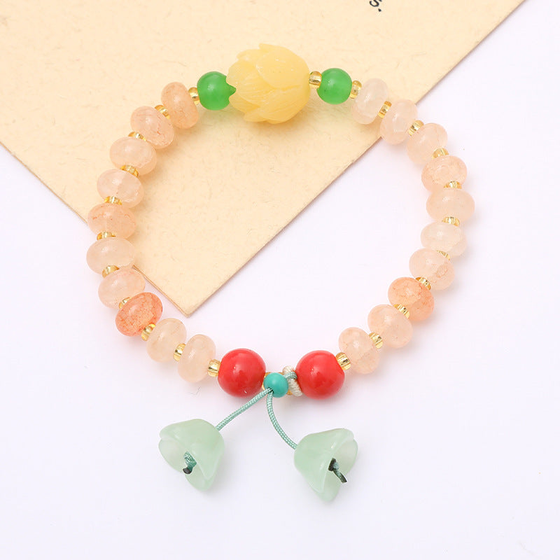 Graceful Crystal Super Moonstone Couple Girlfriends Bracelet