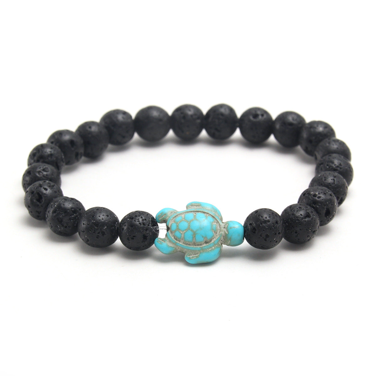 Durable Attractive Natural Stone Turtle Stretch Bracelets