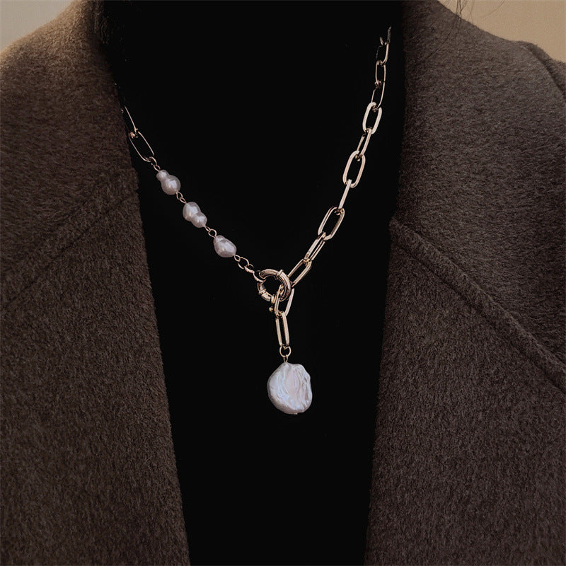 Women's Baroque Freshwater Pearl Elegant High-grade Light Luxury Clavicle Necklace