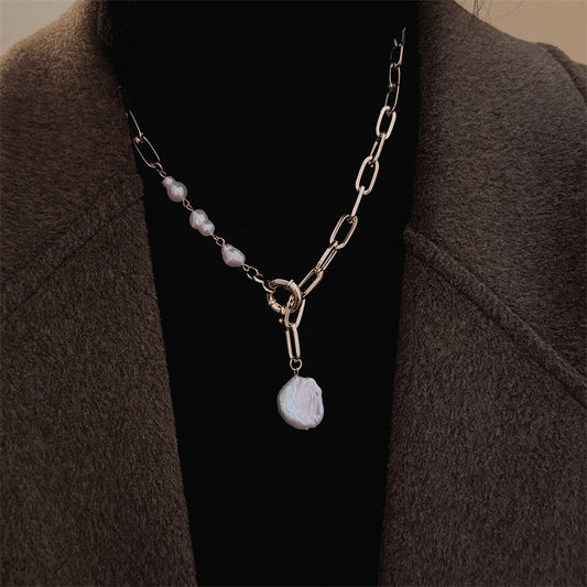 Women's Baroque Freshwater Pearl Elegant High-grade Light Luxury Clavicle Necklace