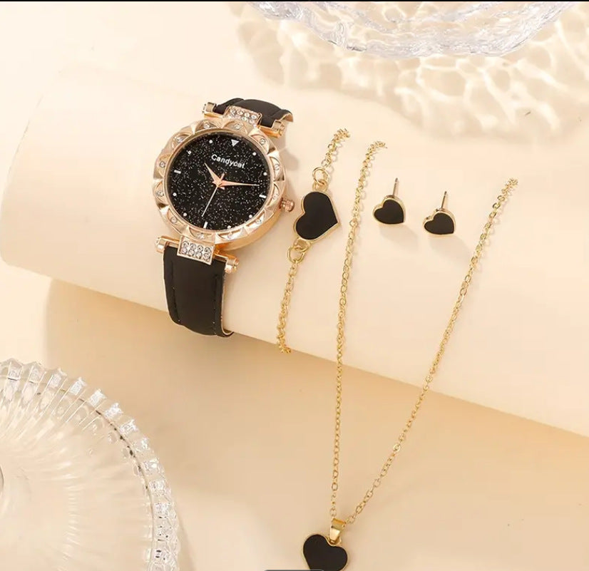 Simple Sweet Loving Heart Ear Three-piece Bracelets