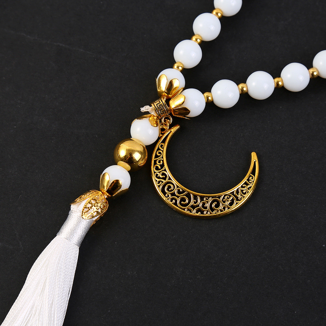 Casual Comfortable Charming Beads Tassel Moon Bracelets