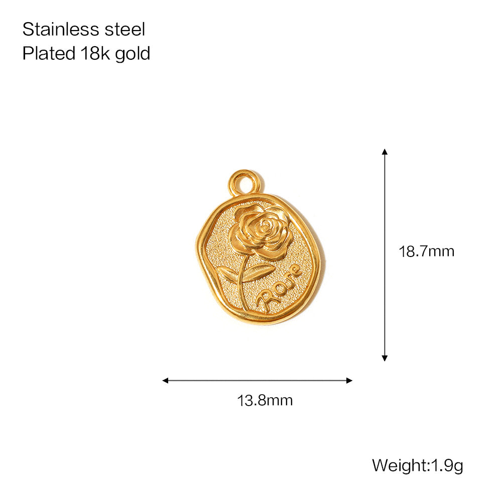 Versatile Women's Stainless Steel Gold-plated Bow Jewelry Accessories