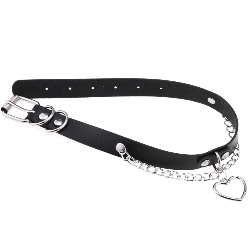 Heart-shaped Clavicle Classic Peach Heart Neck Band Collar