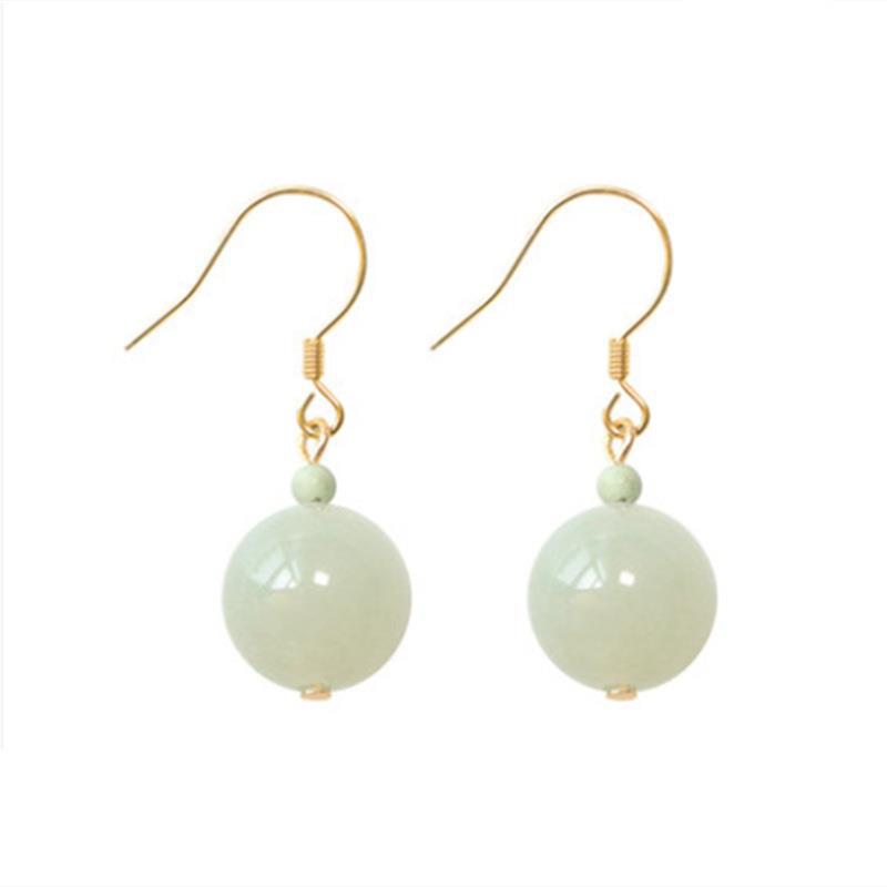 Women's Jade Small Versatile Design High-grade Sense Ear Hook