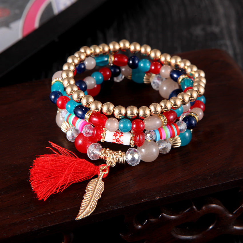 Bohemian Ethnic Style Beaded Ornament Trendy Bracelets