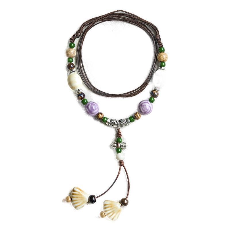 Style Antique Sweater Chain Long Adjustable Necklaces