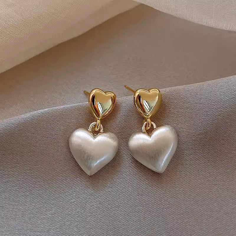 Quality Sier Korean Style Simple Light Stud Earrings