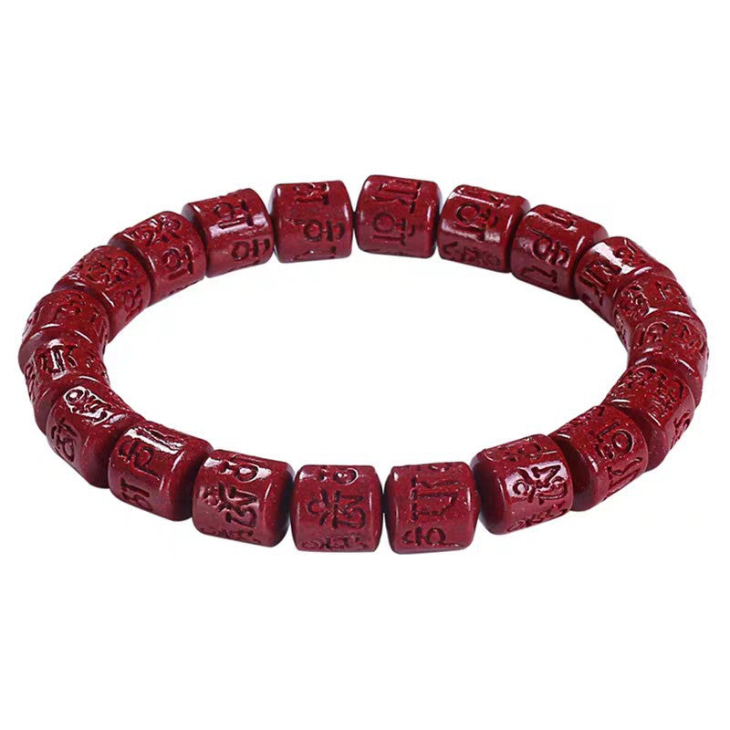 Women's Single Circle Multi Life Red Five Gods Of Bracelet