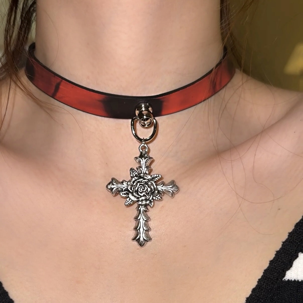 Paw Hot Soft Leather Trendy Cool High-grade Collar
