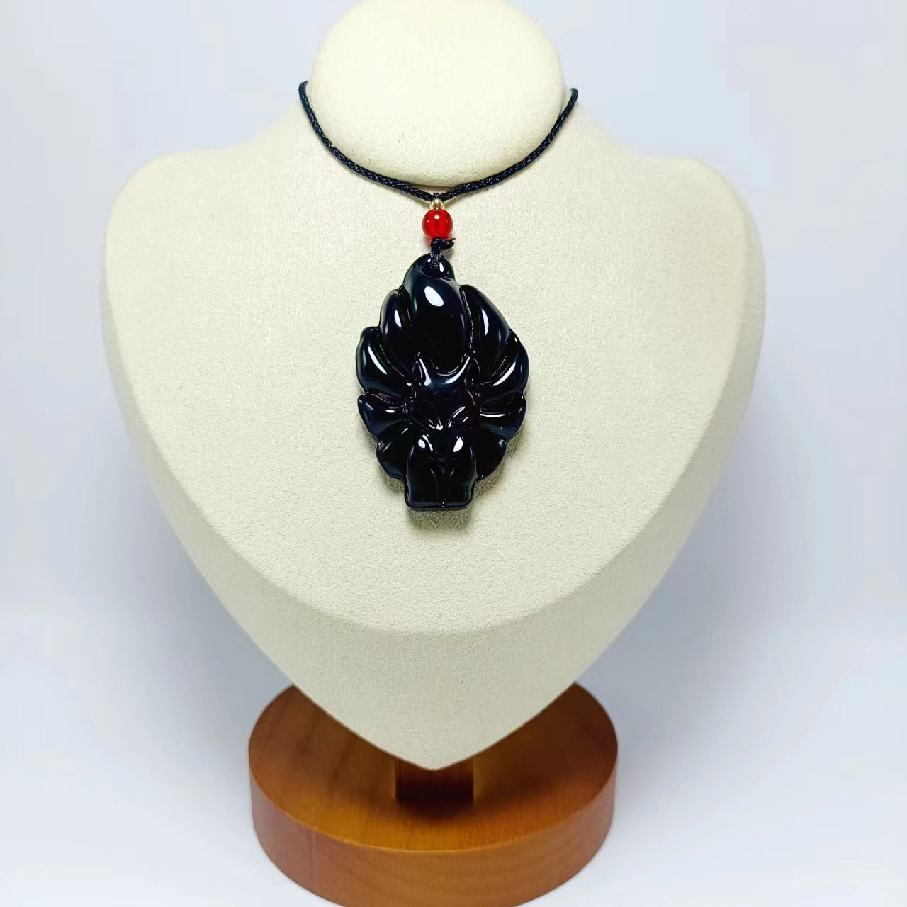 Women's & Men's Crystal Fox Obsidian Imitation Jade Long Sweater Pendants