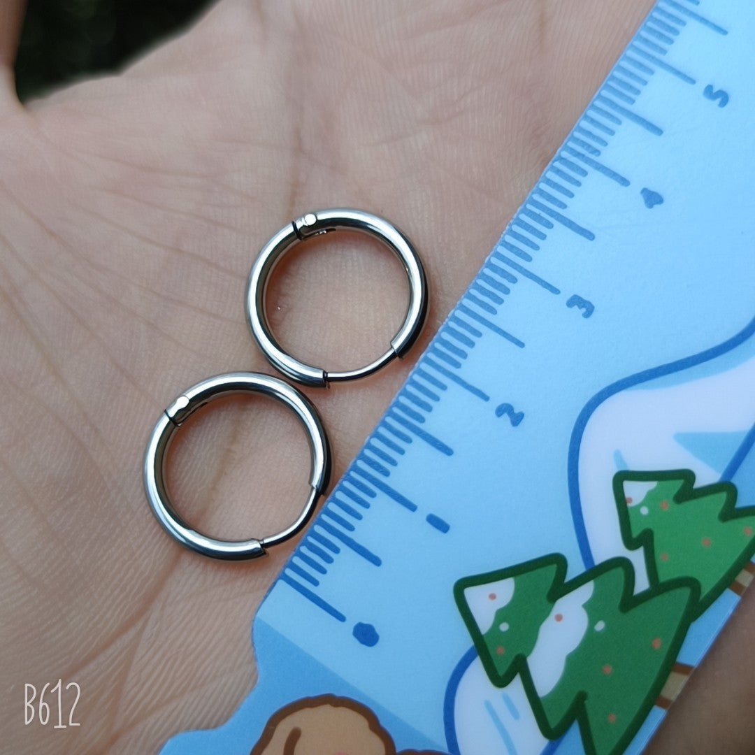 Fashion Titanium Steel Small Round Spherical Rings