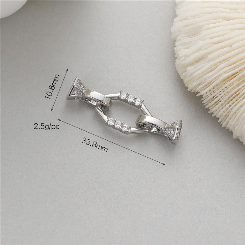 Glamorous Elegant Pearl Buckle Connection Closing Jewelry Accessories