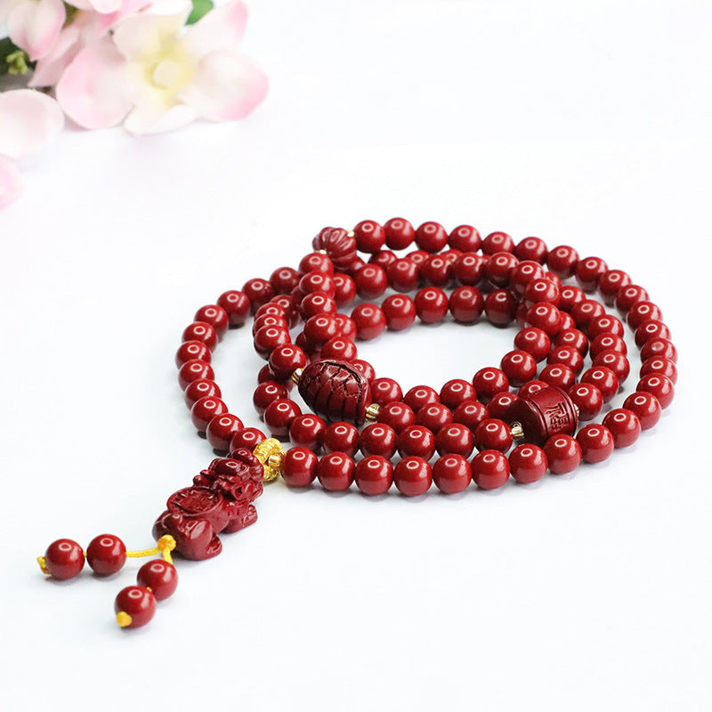 Purple Gold Sand Buddha Beaded Live Bracelet