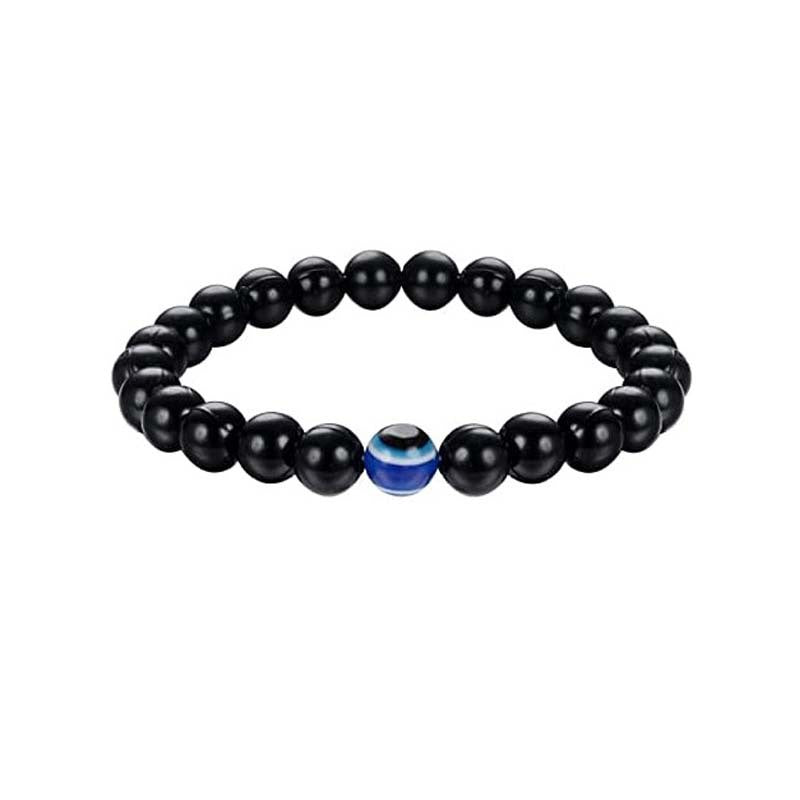 Devil Eye Fatima Palm Beaded Resin Turkish Blue Eyes Elastic Bracelets